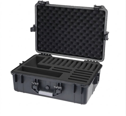 Valise de transport Yobe Light Pro vide, conçue pour accueillir 18 supports