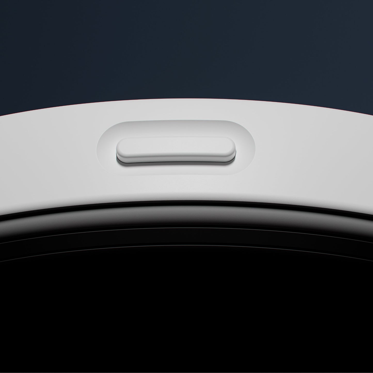 close up du bouton de commande serveur de yobe light Pro sur fond bleu nuit 