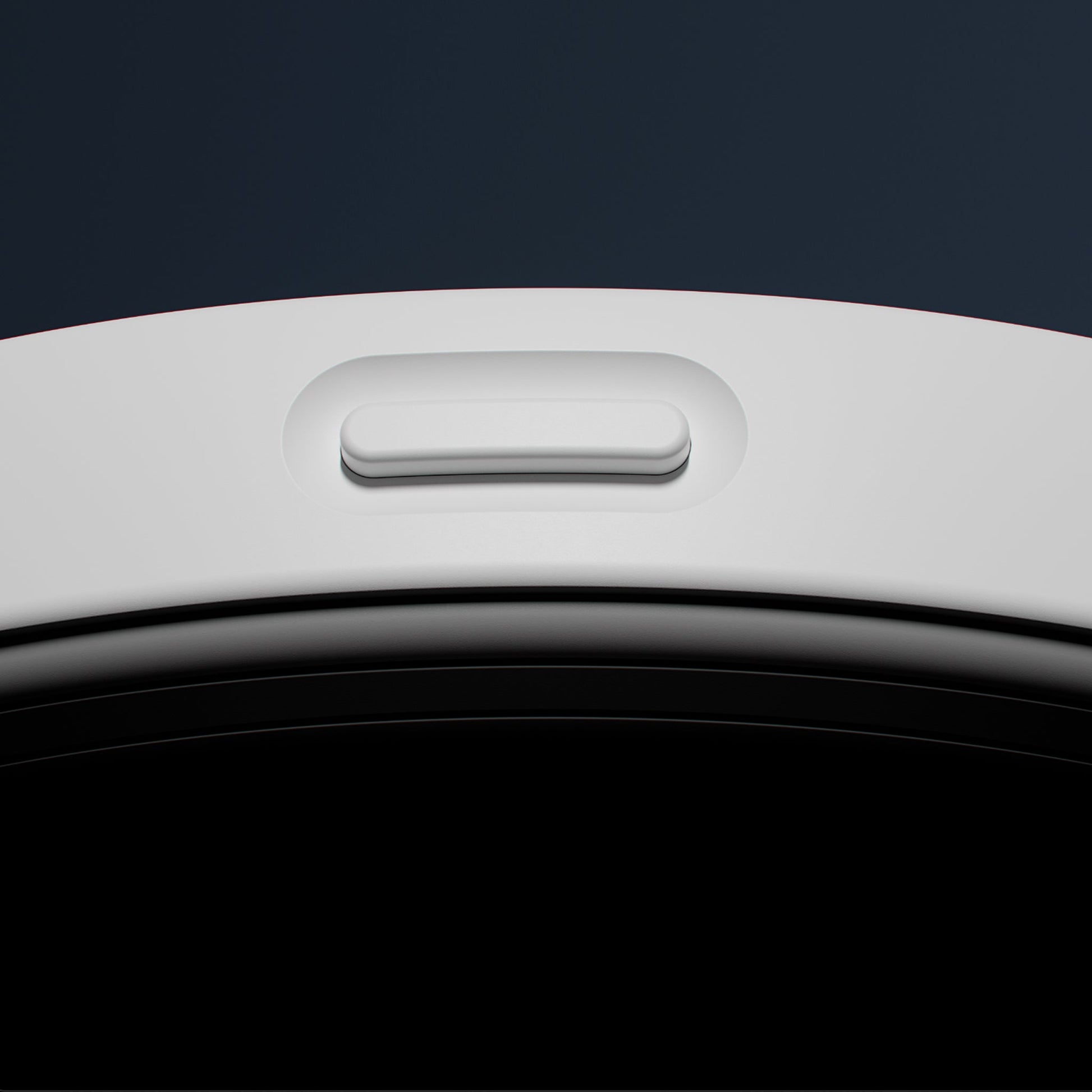 close up du bouton de commande serveur de yobe light Pro sur fond bleu nuit 